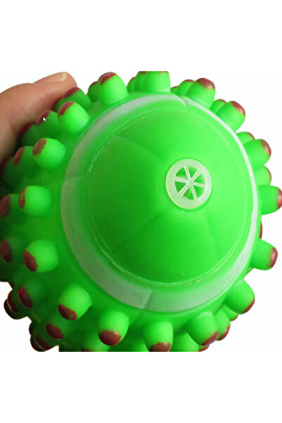 zola Dog toy, rugby ball, sound, 11 cm, green