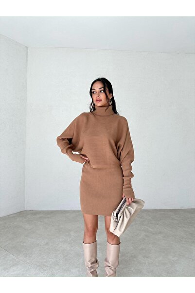 Mooi Butik Finger Interlocking Mads Set 3905 - Brown