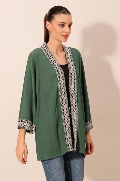 Hiccup Bdart Ethnic Embroidered Midi Kimono