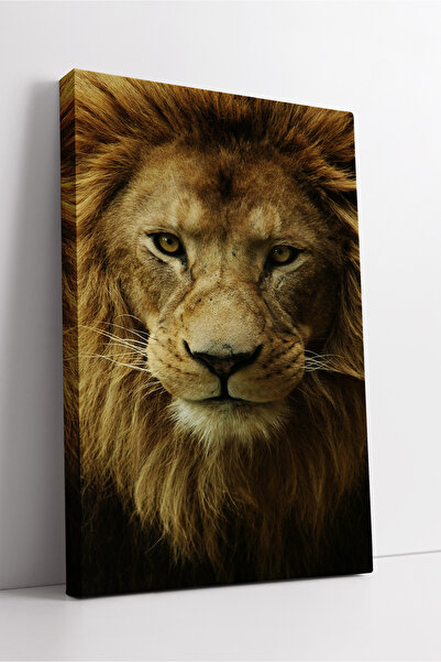 KOSS Dijital Pictură pe pânză cu fața de leu, decorare modernă de perete care...