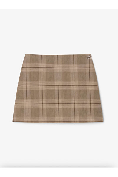 Lacoste Women's Water-Repellent Plaid Skirt