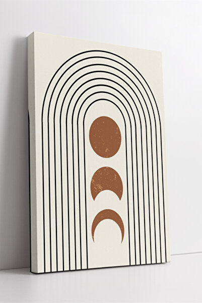 KOSS Dijital Fazele Lunii și Curtea Curcubeu Pictură abstractă minimalistă bo...