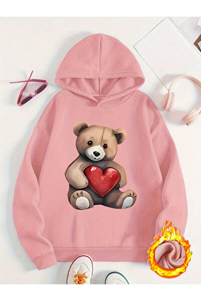 MODAVİBE Unisex Sa kapuljačom Štampano Kengur džep Čupkani materijal Dukserica