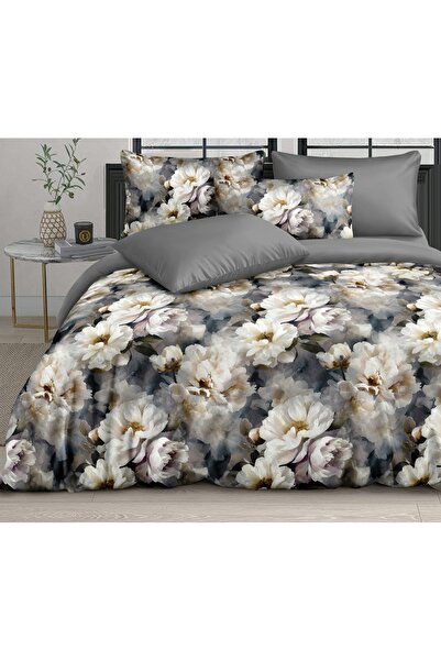 CHIRASO CHIRASO Bed Linen, Fine SATIN 4 Pieces ELASTIC Fitted Sheet 180x200 Duvet Cover 200x230 2 Pillowcases