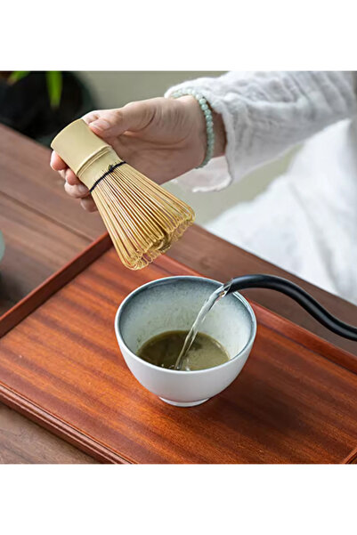 EHOME 3Pcs Matcha Whisk Set, Tea Set Includes Matcha Bowl With Spout, Matcha Whisk, Bamboo Matcha Scoop
