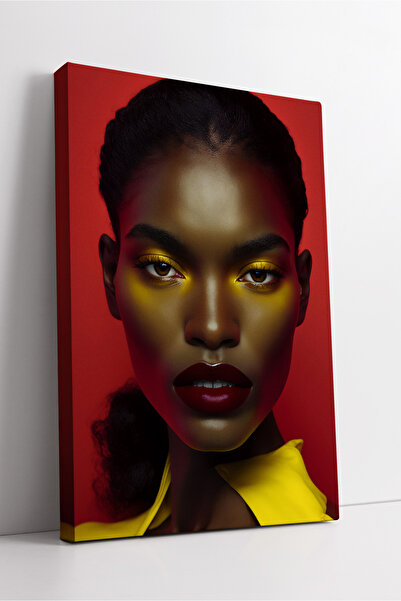 KOSS Dijital Artă modernă de portret, design de femeie africană, pictură pe p...