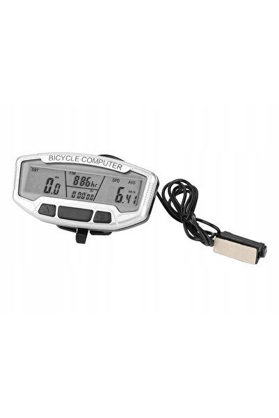 zola Digital bicycle speedometer, 28 functions, LED screen, waterproof, mounting system included, gray