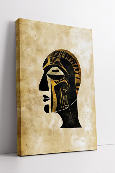 KOSS Dijital Αφρικανικό πορτρέτο με χρυσές λεπτομέρειες σε έθνικ στυλ, αφηρημ...