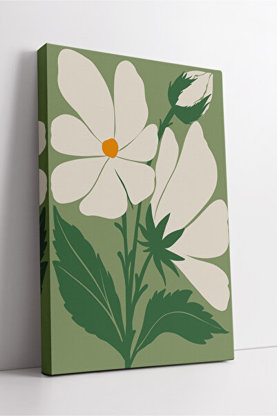 KOSS Dijital Pictură decorativă pe pânză în stil boho minimalist, cu flori al...