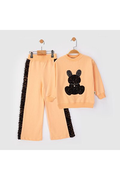 Lmn Pearl Tulle Rabbit Detail 2-Piece Seasonal Girl's Set