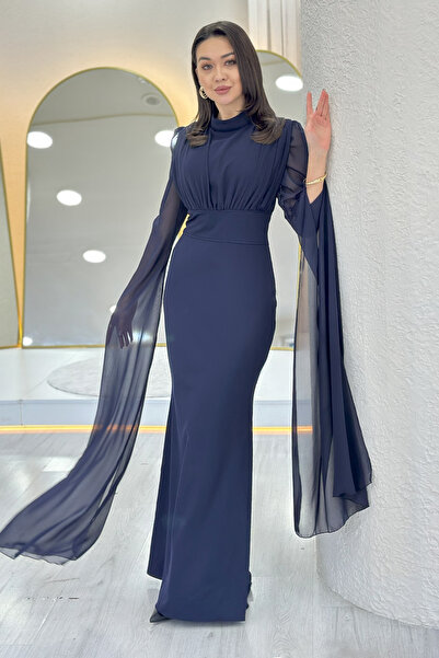 zks grup tekstil Жіночий шифоновий плащ з прямим коміром, сукня для вечірнього виходу, бордовий, темно-синій, чорний, коричневий