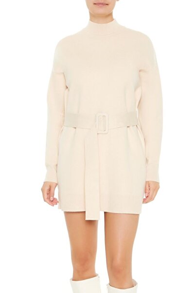 Forever 21 Kemerli Mini Triko Elbise