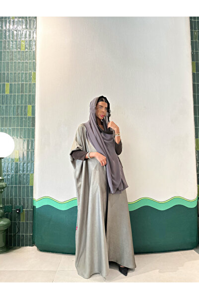 AYA MWT522 - Jacquard Abaya in Olive Green