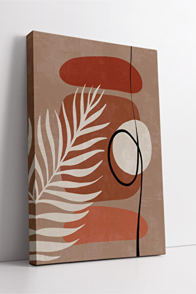 KOSS Dijital Tablou de pânză boho cu model de palmier abstract – Decor de per...