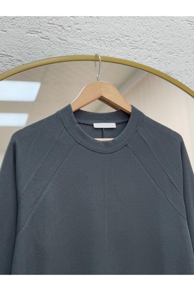 MİHRA STORE Φόρεμα με μανίκια Candella Reglan-AS4102 Ανθρακί