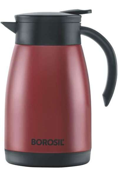 Borosil 750ml Red Stainless Steel Vacuum Tea/Coffee Thermos
