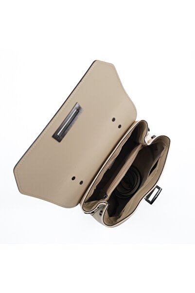 Posete Fagaras Alana Leather Purse - Lilac Simple, 2 Compartments, 4 Pockets, Non-Adjustable Strap