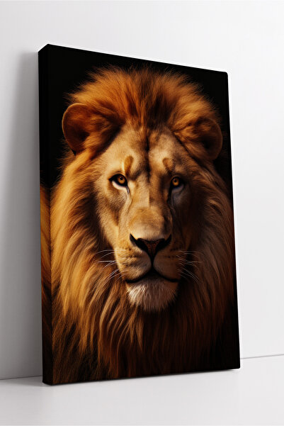 KOSS Dijital Πίνακας σε καμβά με πορτρέτο λιονταριού Ισχυρή και κομψή διακοσμ...