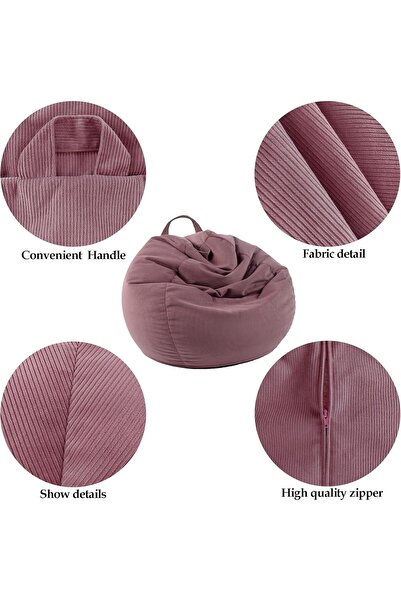 Generic Bean Bag Cover for Stuffed Animal Storage (No Filling) for Kids & Adults - LPMOERA