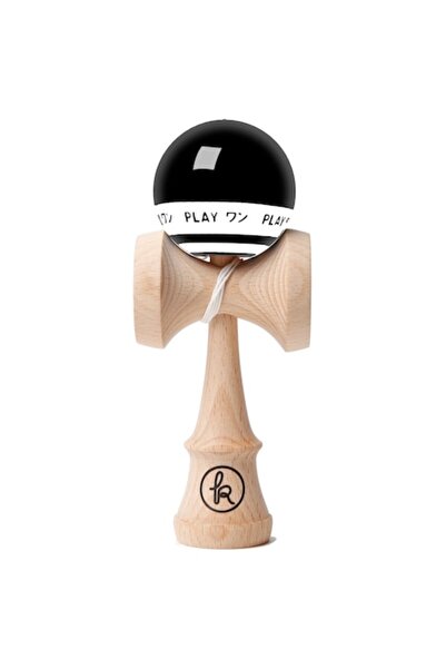 Kendama Europe Kendama Record Neagra, Base cup cupe mari 18, 5 cm+ set ata cadou