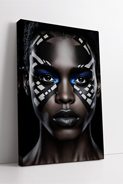 KOSS Dijital Artă modernă, model de față, portret de femeie africană, pictură...