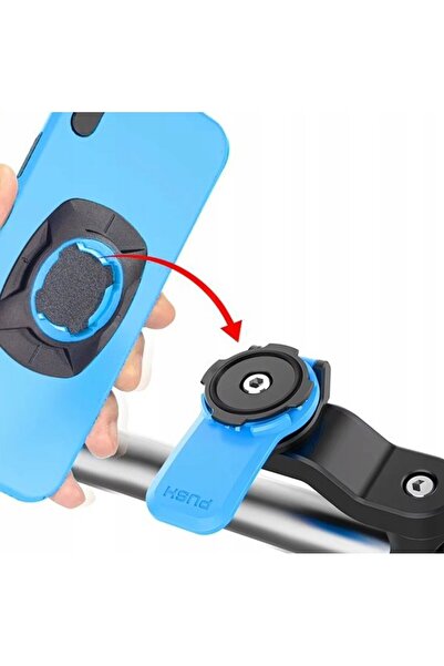 zola Bicycle/motorcycle phone holder, compatible 4.7-7.2 inches, handlebar mount 22.2-28.6 mm, black