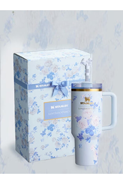 Twisoo Stanley Loveshack Fancy Floral 40oz Tumbler with Straw & Carry Bag – Limited Edition 304 Stainley