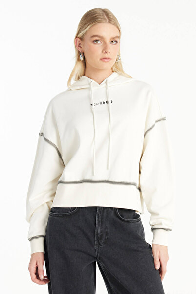 Ted Baker EKRU SPREYLİ KAPÜŞONLU SWEATSHİRT