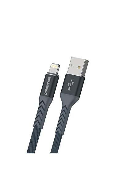 Polosmart PSM115 Lightning Şarj ve Data Kablosu1.2 Metre Gri