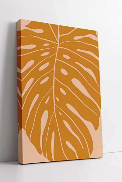 KOSS Dijital Decor modern abstract minimalist pe pânză cu model de frunze por...