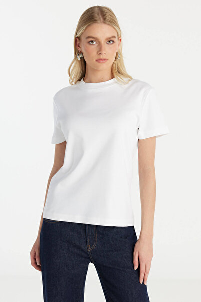 Ted Baker KIRIK BEYAZ İNTERLOK TSHİRT