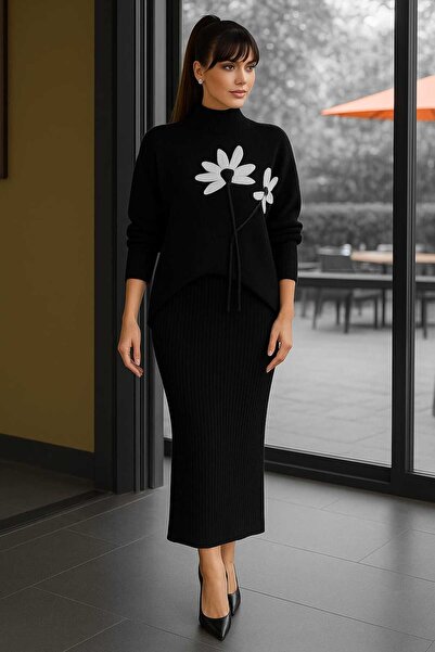 AŞMİ COMPLEU TRICOTAT 2 PIESE FLOWER