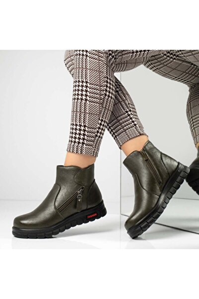 BMoD Women's green boots with thick sole MOD06477