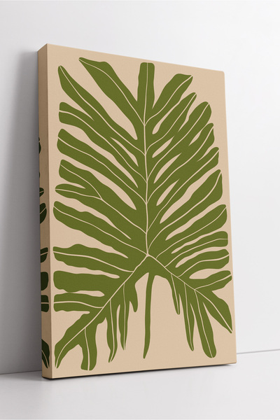 KOSS Dijital Pictură modernă minimalistă pe pânză cu model de frunze tropical...