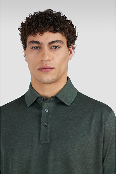 PAUL&SHARK MEN'S KNITTED POLOSHIRT C.WCOTTON