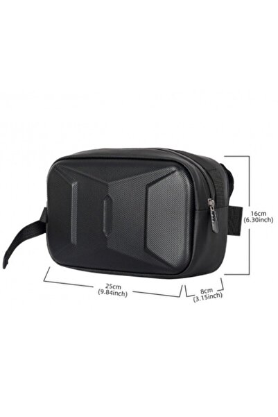 zola Bicycle bag, bag type, handlebar attachment with velcro, polyester, 25 x 8 x 16 cm, black