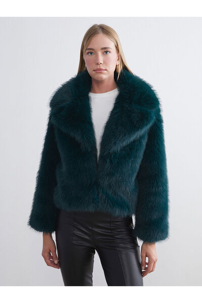 LC Waikiki New Season Jacket Collar Women's Fur Coat