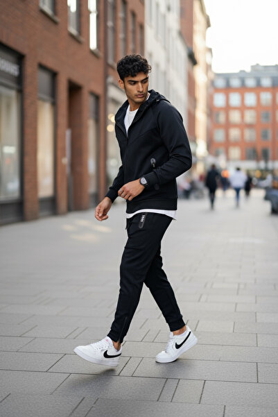 dehaine Men's tracksuit, sweatshirt + pants, Padded, RM05