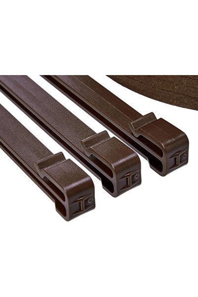 Amazon basics Landscape Edging Rolls with Stakes - 12.7 cm, Brown