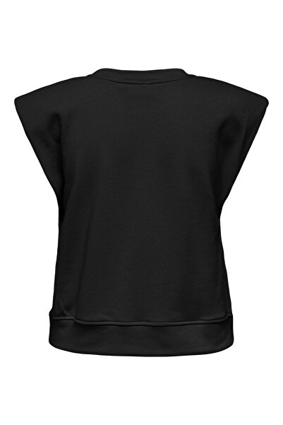 ONLY Onluma S/L O-Neck Ub Swt Women's Black Sweatshirt - 15351053