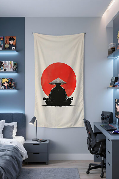 Etnik Dekor Yogician Ninja Patterned Digital Print Wall Covering