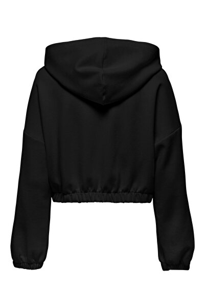 ONLY Onlscarlett Life Ls Zip Hood Swt Noos Women's Black Sweatshirt - 15346449