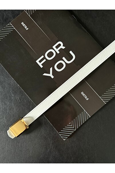 Fiori Cornered Buckle Women's Belt, Pants Belt, Jacket Belt, Dress Belt