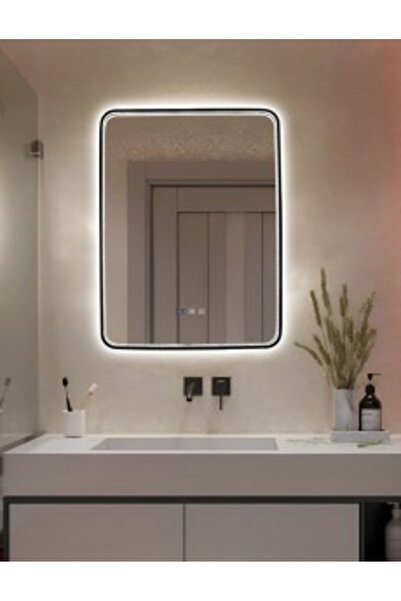 Smack Premium LED Bathroom Mirror with Demister, Touch Sensor, Cold/Warm/Neutral Light, 60x80cm, Antique B
