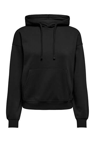 ONLY Onlbest Life L/S Hood Swt Noos Women's Black Sweatshirt - 15338730