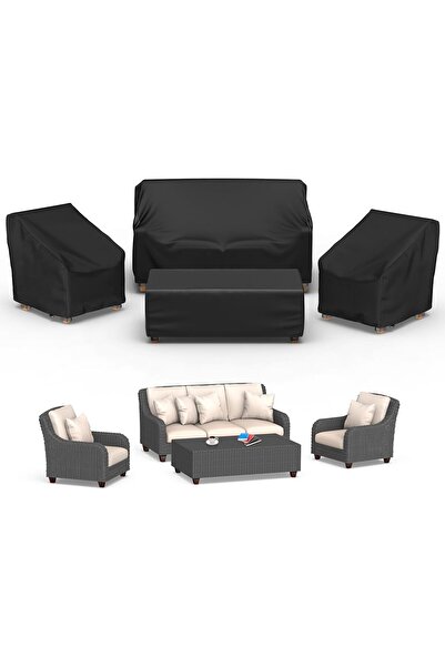 Mrrihand Outdoor Furniture Covers, 4 Pieces Waterproof Patio Furniture Cover Set