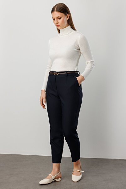Ekol Waist Belted Skinny Trousers