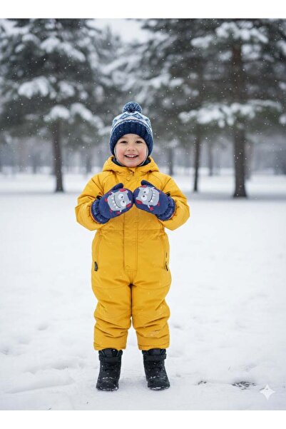 MİNİKO KİDS قفازات تزلج على الثلج KİTTİ 420-15 للأطفال من عمر 1-3 سنوات