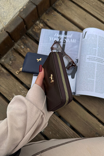 La La'Graccio Paris La'Graccio Paris Women's Move Soft Leather Handy Wallet Brown