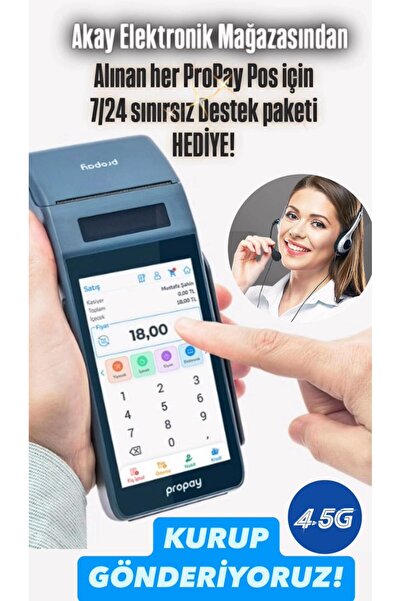 propay P1000 Android Yazarkasa Pos 4.5G Kurup Gönderiyoruz